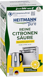 HEITMANN pure Reine Citronensäure: Ökologischer Bio-Entkalker - Pulver, 1x 350 g