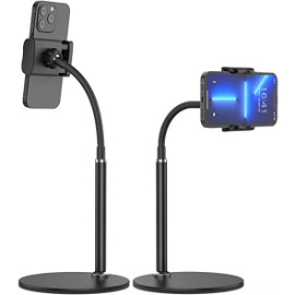SHAWE Handy Ständer, Verstellbare Tisch Handy Halterung Multi-Winkel Handy Halter, Halter für iPhone 12 11 Pro Xs Max Xs 8 7 Plus, Samsung S20 S10, Andere Smartphoneund weitere 3.5-6.5 Zoll Geräte