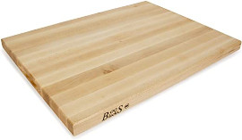 Boos Blocks R02 Pro Chef Schneidebrett, massivholz, nordamerikanische Ahornholz, 24 Inches x 18 Inches x 1.5 Inches
