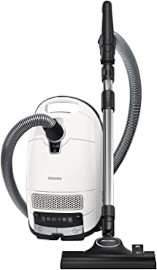 Miele Complete C3 Allergy – Bodenstaubsauger mit Beutel, Power Efficiency Motor, HEPA AirClean Filter und großem Aktionsradius – Lotosweiß