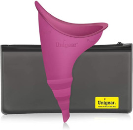 Unigear Urinella Pinkelhilfe für Frauen, Wiederverwendbare Frauenurinal unterwegs für sicheres Urinieren im Stehen oder Hocken Tragbar und Ideal für Camping,Reisen,Wandern,Bergsteigen Mehrweg