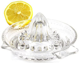 Wamat Zitronenpresse aus Glas Zitruspresse Orangenpresse Saftpresse